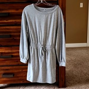 Gray sweater style dress